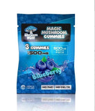 Shroom Puff Magic Mushroom Gummies - Blueberry - 500mg Each Piece