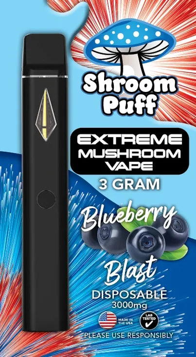 Shroom Puff Extreme Mushroom Disposable Vape 3g - Blueberry Blast Cloud Nine Shoppe Shroom Puff Extreme Mushroom Disposable Vape 3g - Blueberry Blast Cloud Nine Shoppe