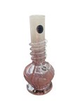 8" White-Rose Pink Waterpipe With Wrap