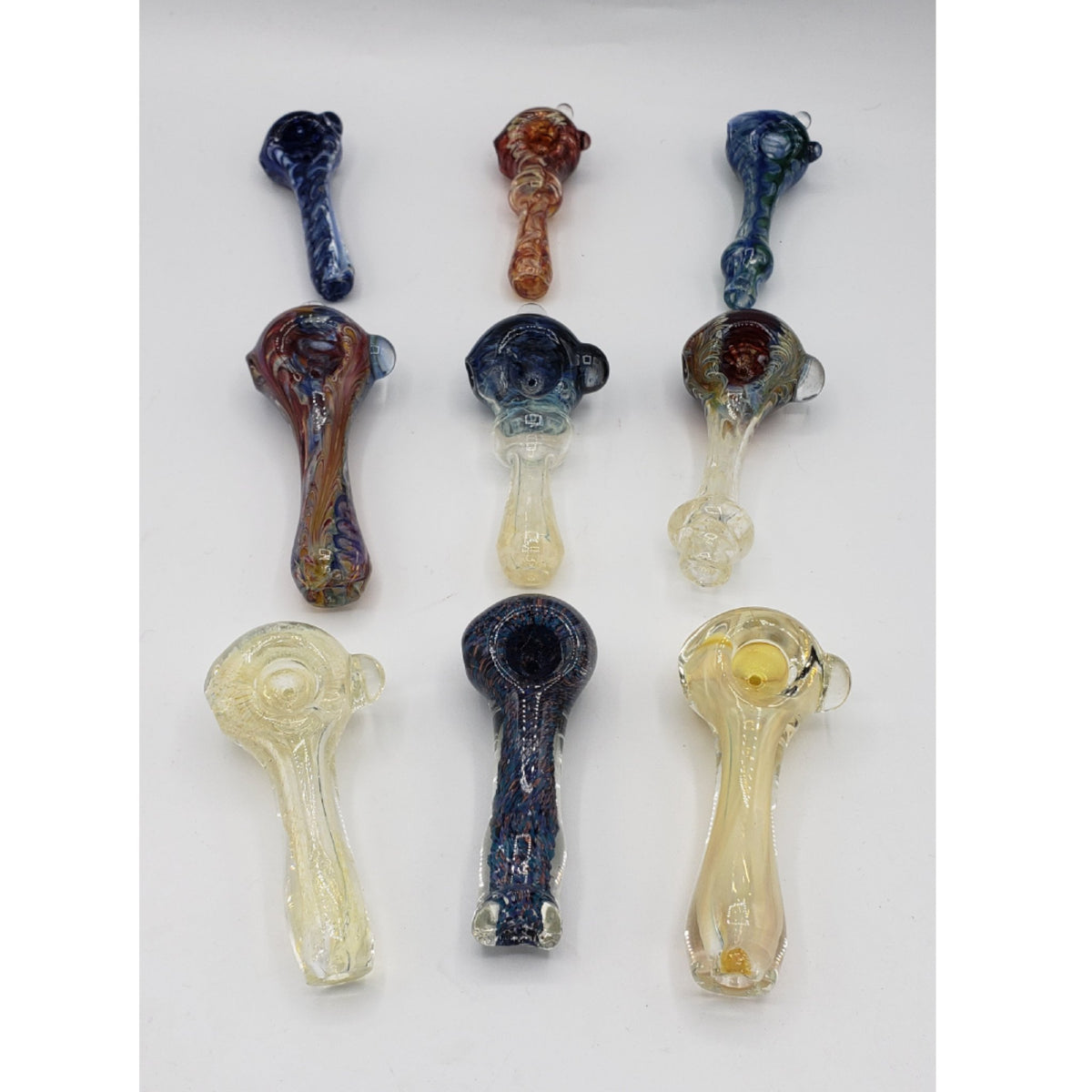 Glass The Scream Pipe, Hand Blown Pipe, HP139M – Apollo Glassworks