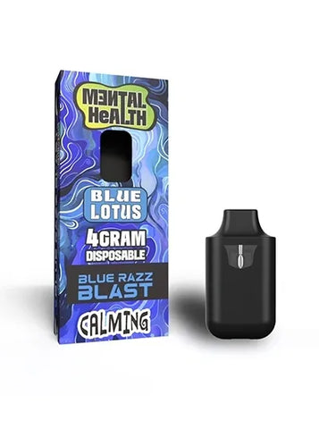 Mental Health Blue Lotus 4 Gram Disposable Vape Cloud Nine Shoppe Mental Health Blue Lotus 4 Gram Disposable Vape Cloud Nine Shoppe