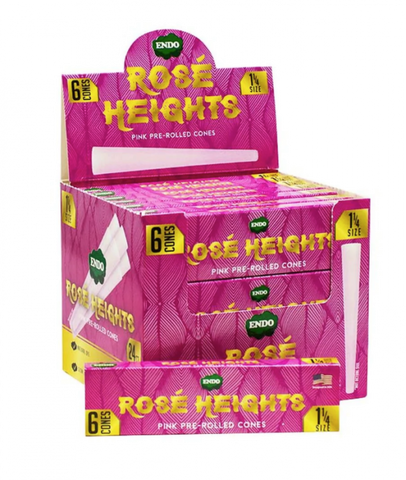 Rosé Heights 1-1/4" Pink Cones - 6/pk