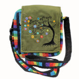 Handmade from Nepal - Bright Tree Shoulder Bag