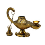 Brass Ornate Genie Lamp Incense Burner